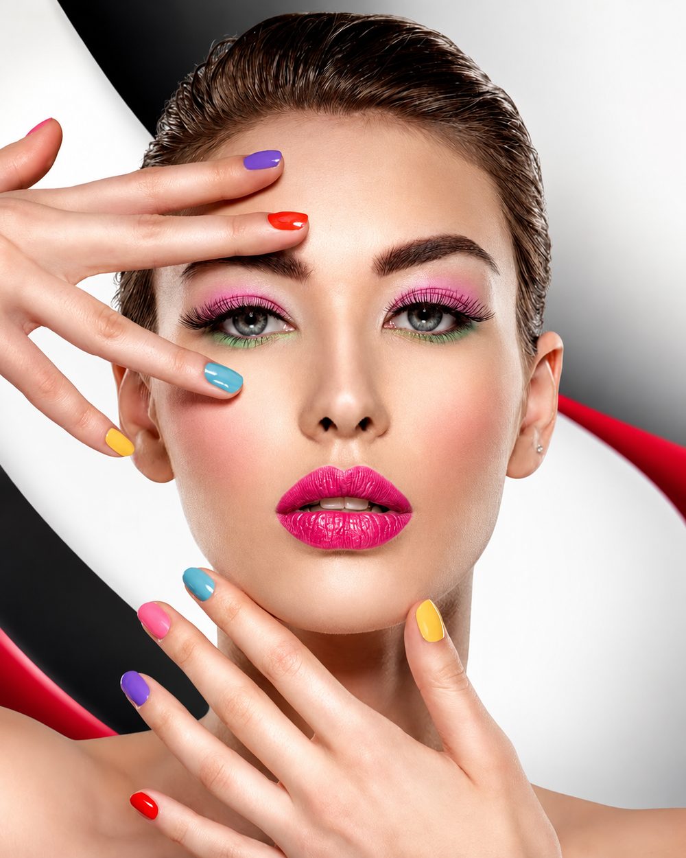Manucure colorée et nail art — Chrysalide Nails Studio, Les Issambres